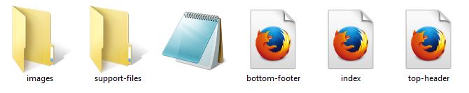 free HTML static website templates files
